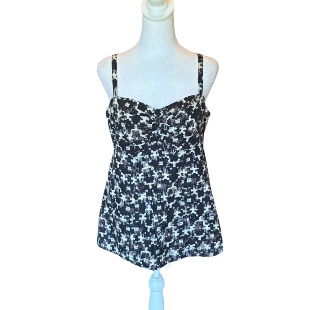 Patagonia Black and White Patterned Tank Top